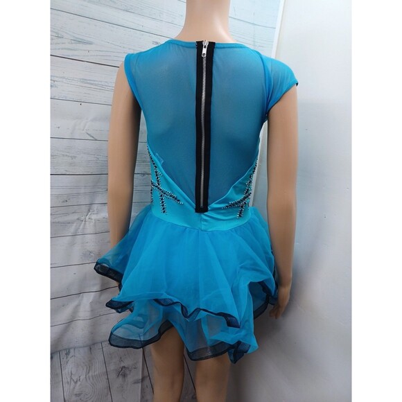 A Wish Come True Dance Leotard Adult M MA Blue Gymnastic Ballerina - Picture 4 of 9